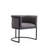 18.9'' H Faux Leather Upholstered Metal Armchair-67965633