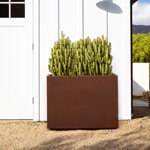Corten Steel Series Rectangular Metal Span Planter