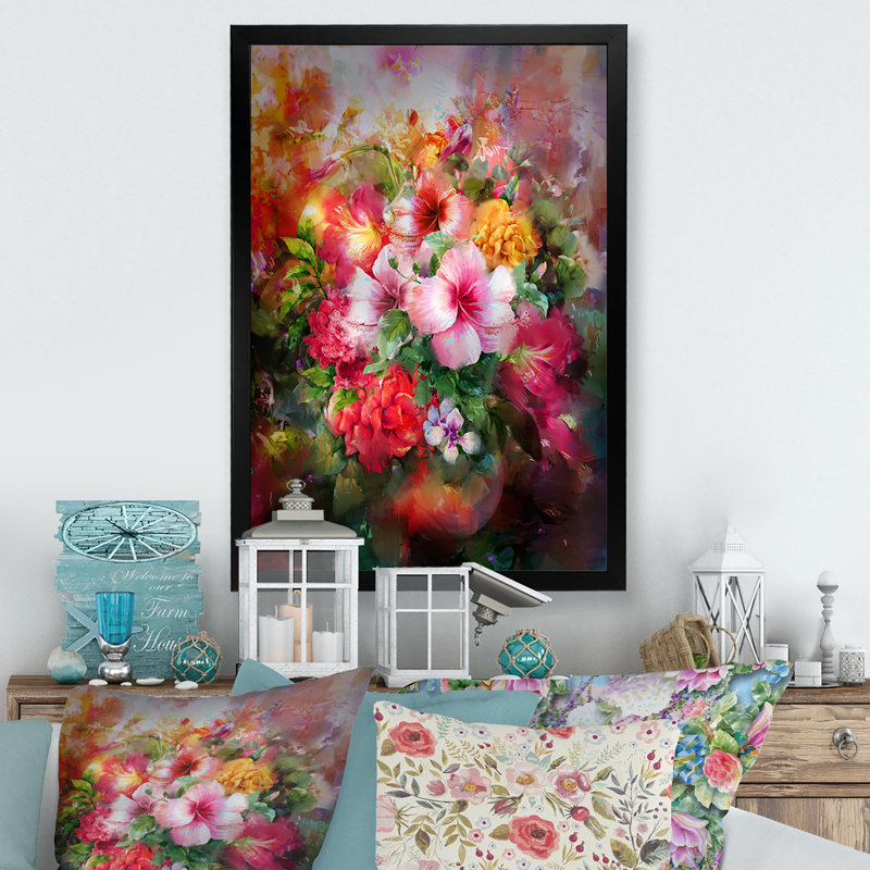 Fleurs de jardin Wasay, Cadre photo noir, H 20 po x l 12 po x P 1 po
