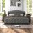 81" W King Size Tufted Upholstered Bed with Storage Drawers - Light Gray-655885284-655885275