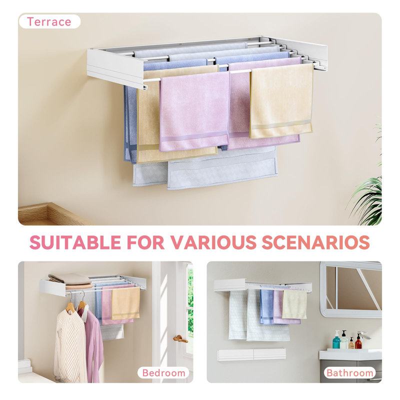 Stainless Steel Foldable Wall-Mounted Drying Rack