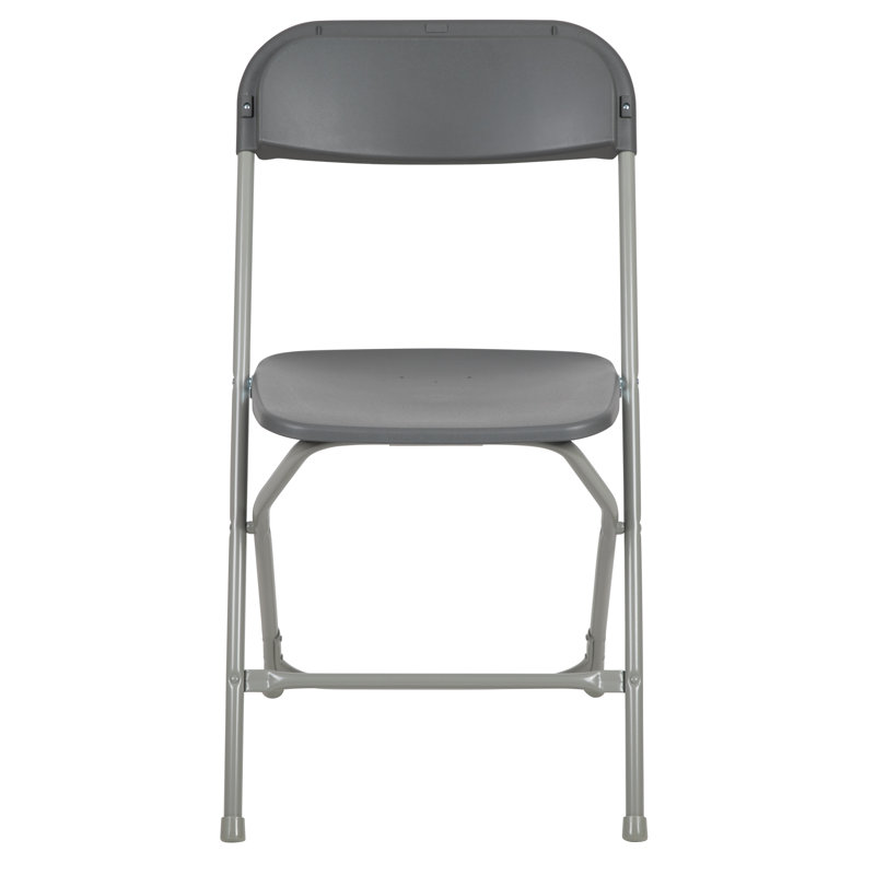 Premium Plastic Folding Chair, Grey