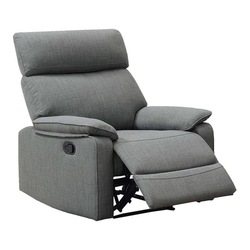 Fauteuil inclinable manuel simple, Gris