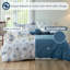 Housse de couette 100% coton lavé - ensemble de literie de style bord de mer nautique, ensemble de housse d'édredon imprimé avec fermeture à glissière 4 attaches-111536869-111536875