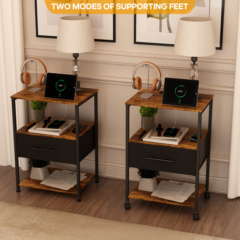 40cm W Bedside Table
