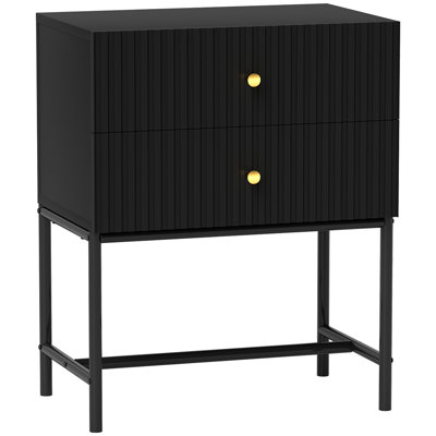Albria 48cm W Manufactured Wood Bedside Table