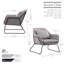 Andice Upholstered Armchair-1323835774