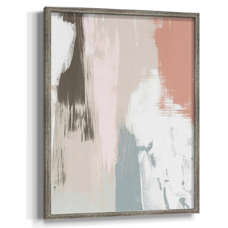 Sandstone Peel IV Framed Print - Solid Wood, 11" H x 9" W