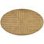 Table basse ovale en bois massif à 2 niveaux de 42 pouces pour le salon avec tablette de rangement ouverte, facile à assembler-902249904-902249906