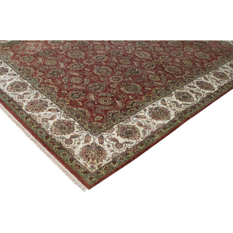 Wool Oriental Area Rug, Rectangle 8'11" x 12'12'