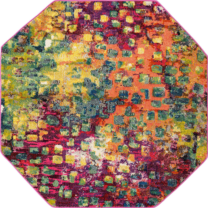 Mélange contemporain de prairies, Octogone 5 pi x 5 pi