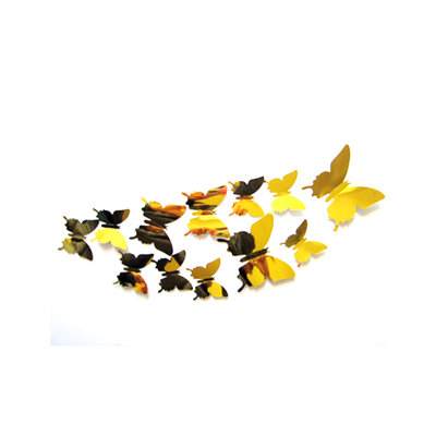 Purple Butterfly Decals 3D Mirrored