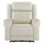 Fauteuil inclinable électrique en cuir véritable à double moteur avec appui-tête et porte-gobelets Winslow-1504658297