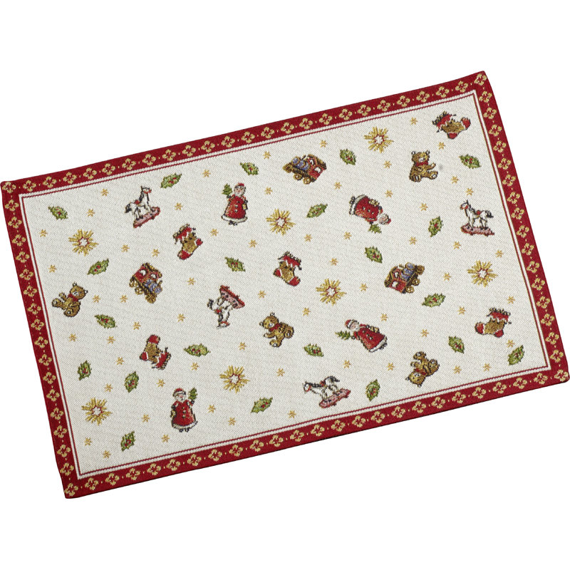Christmassy Toys Delight Embroidered 18.75" Placemat