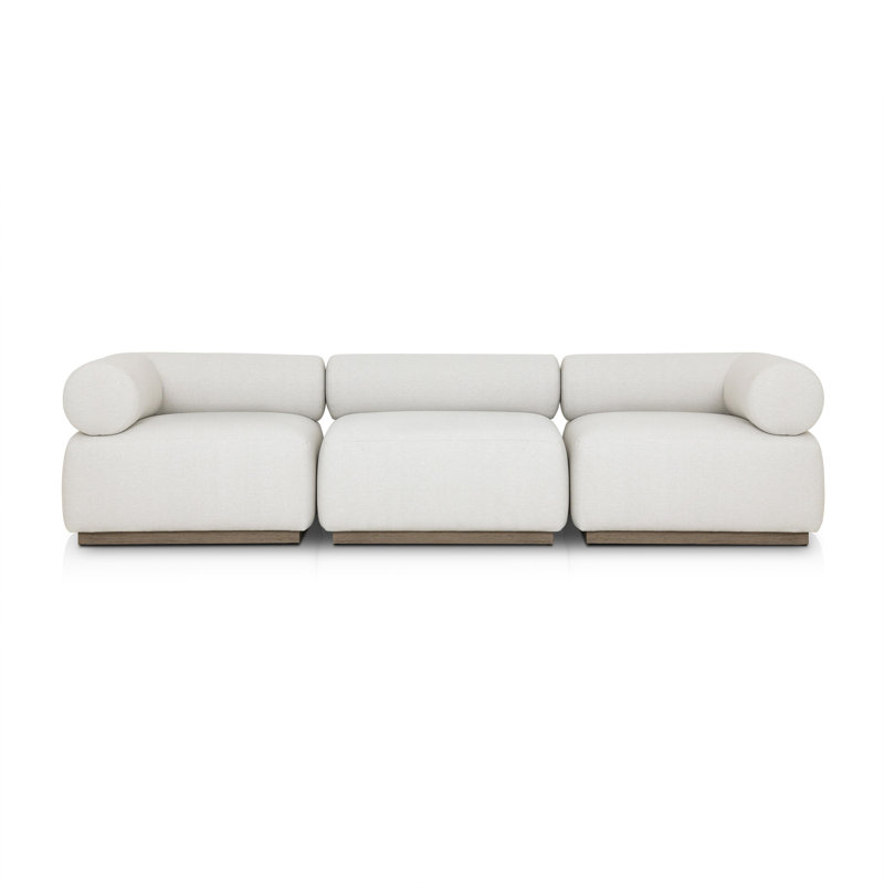 LENOX Modular Sectional, Cream Polypropylene/Olefin