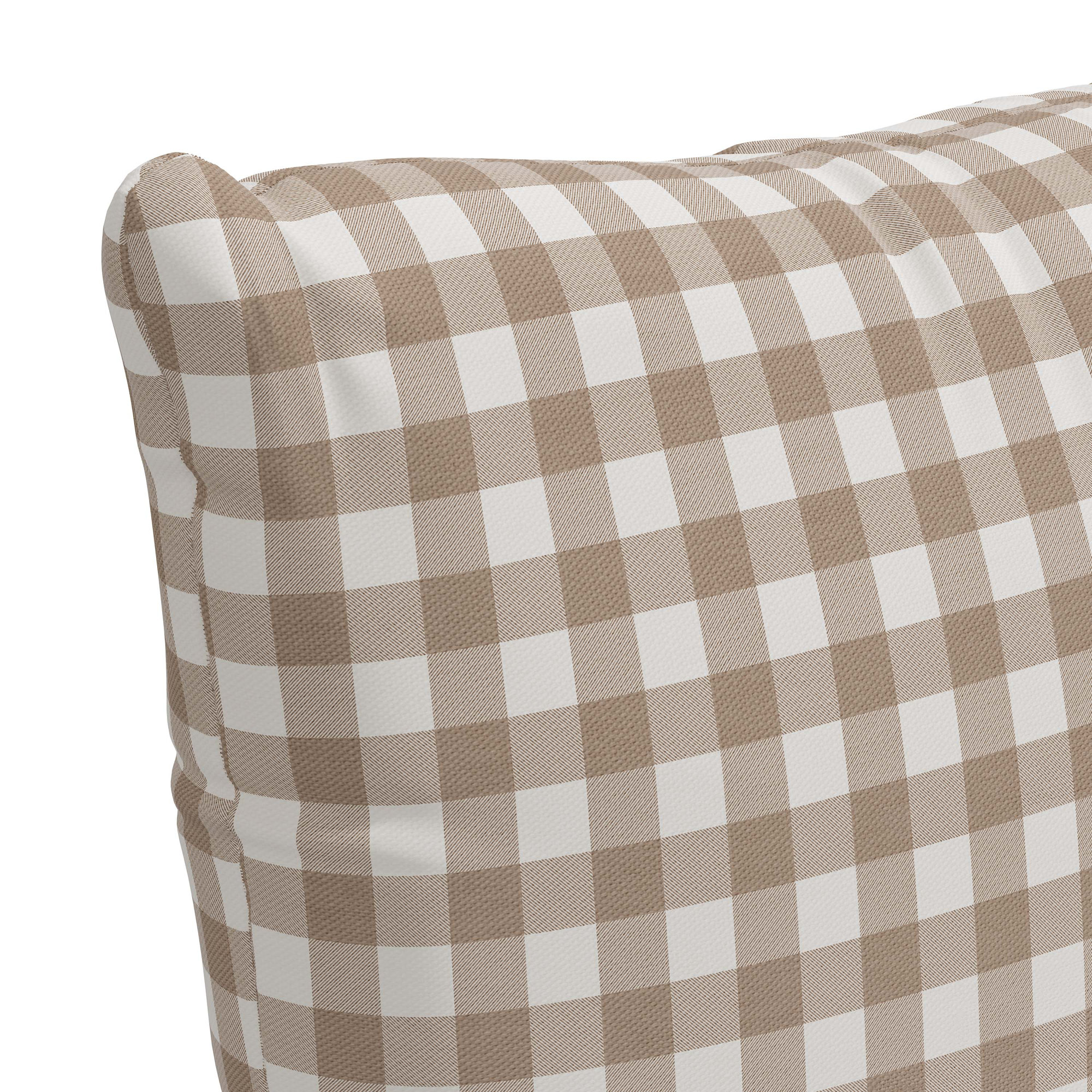 Arkins Plaid Cotton Throw Pillow, 22, Cover
