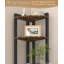 Étagère d'angle à 4 niveaux avec structure en métal, organisateur de rangement autoportant de 56 po pour les livres, les plantes et la décoration, conception peu encombrante pour la chambre à coucher, le salon et le bureau