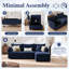 Fauteuil surdimensionné en chenille de qualité supérieure l 36 po avec coussin décoratif et coussins amovibles Merchelle-897701470-882055577