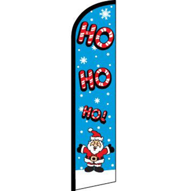 NeoPlex Double Sided 138'' H x 30'' W Christmas Feather Banner | Wayfair