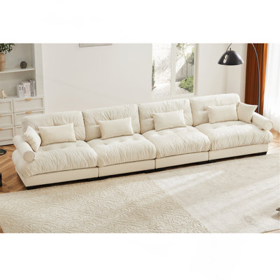 Canapé modulaire en velours surdimensionné Comfort