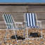 Folding Metal Beach Chairs - Stripe-1670761165