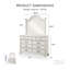 Ensemble de commode en bois avec miroir Adames-103532505