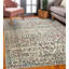 Ivory Hand-Knotted Wool Viscose Faded Diamond Medallion Geometric Modern Contemporary Carpet Rug-1840734662