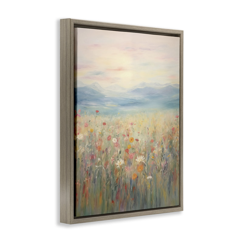  Art mural sur toile Floater, Cadre flottant orme Montalcino, H 21 po x l 17 po