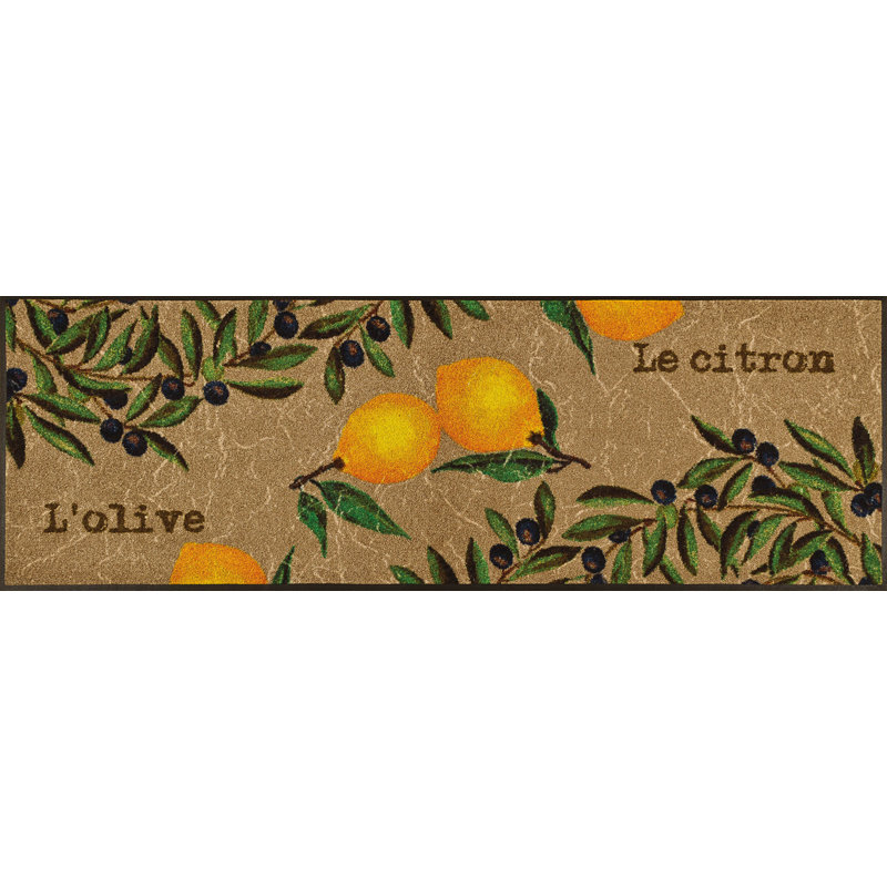 Le Citron Non-Slip Floral Indoor / Outdoor Doormat