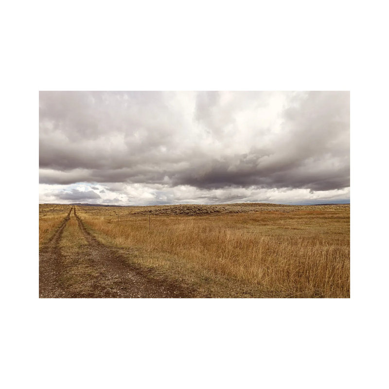 Storm Clouds Over Montana Prairie, 40" H x 60" W x 1.5" D, No Mat, Wrapped Canvas