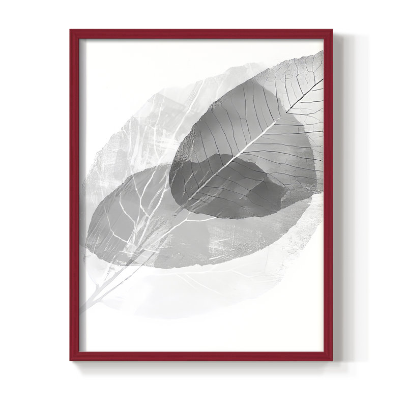 Imprimé floral Floral XLII - prêt à être accroché , H 10 po x l 8 po, Rouge