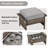 3 Piece Rattan Sofa Seating Group With Cushions-211668993