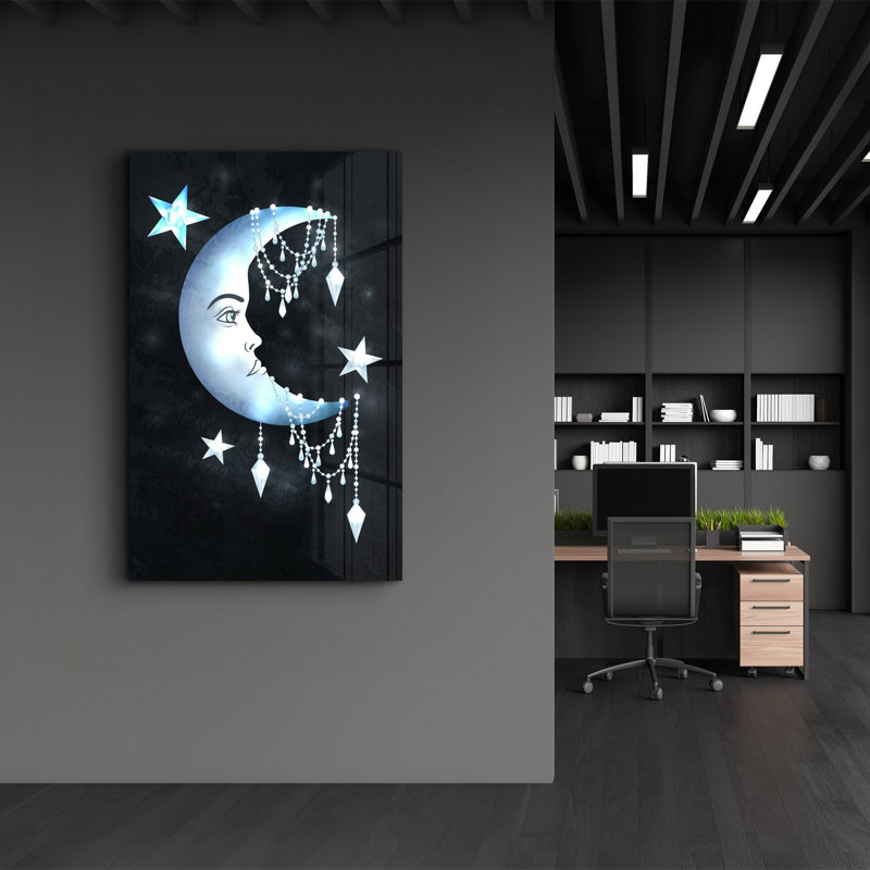 Élégante peinture murale en verre trempé de 13,8 po x 21,7 po | 100% verre trempé, épaisseur: 0,16 pouce | Imprimé UV pour des couleurs éclatantes | Parfait pour la décoration intérieure, le salon et les espaces de bureau