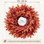 Couronne de feuilles d'érable artificielles de 66 cm avec graines pour la décoration de la porte d'entrée