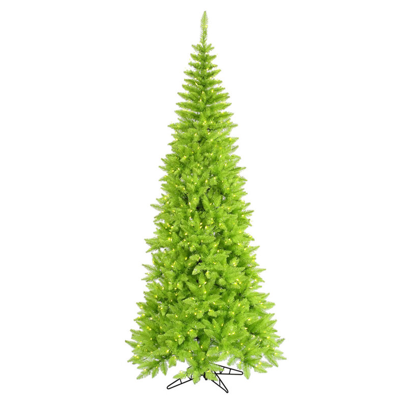 Arbre de Noël artificiel épinette 10 pi pré-éclairé Ashley - lumières vertes