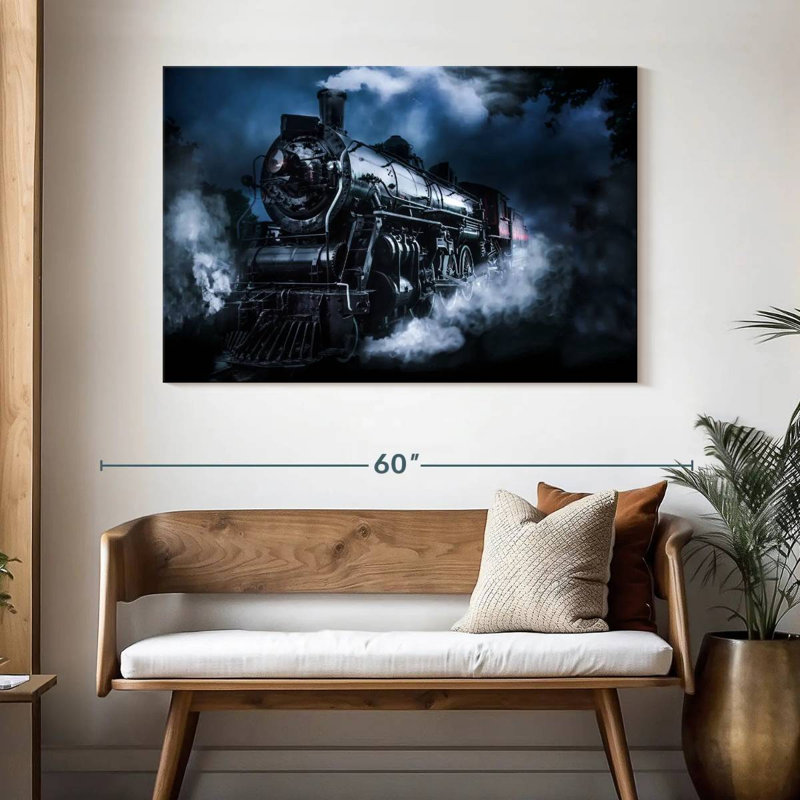 Train à vapeur foncé Mehar, H 32 po x l 48 po