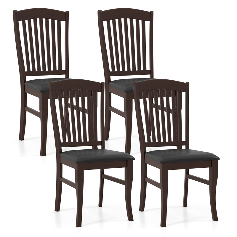 Modern Dining Chairs Set of 2 Armless Kitchen Chairs w/Upholstered Seat, 2