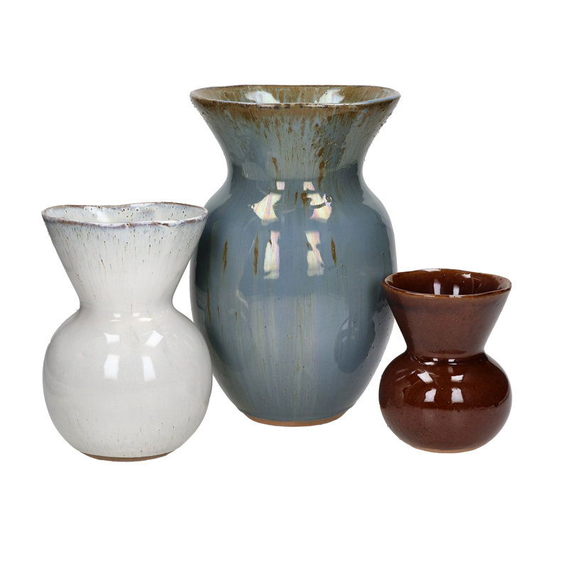 Vase Alexes Poppy, H 5,11 po x l 3,93 po x P 3,93 po, Brun