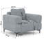 Armchair Cardea With optic In Soft Textured Fabric And High Seating Comfort-1162043674