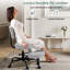 Chaise de bureau ergonomique avec repose-pieds réglable pour les jambes croisées, chaise de bureau à roulettes pour le bureau personnel, la méditation et le TDAH-1253798153