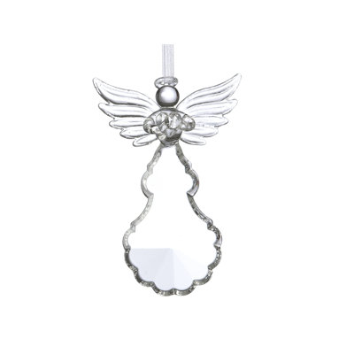 Ornement figurine suspendu en verre fée
