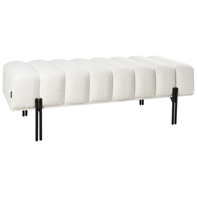 CAREY Chenille Upholstered Bench