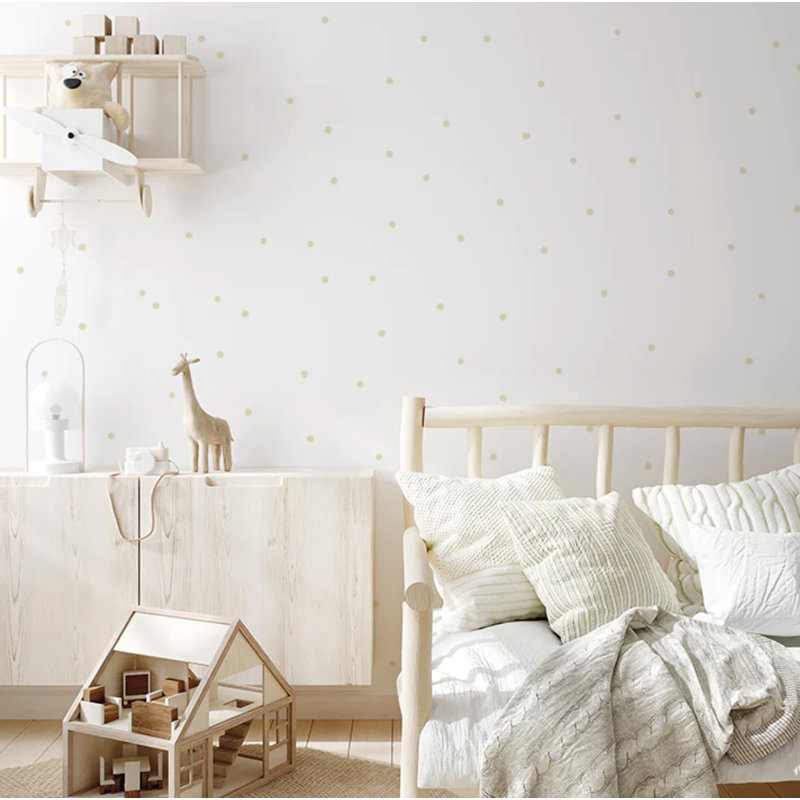 Abstract Non-Wall Damaging Wall Decal, Beige