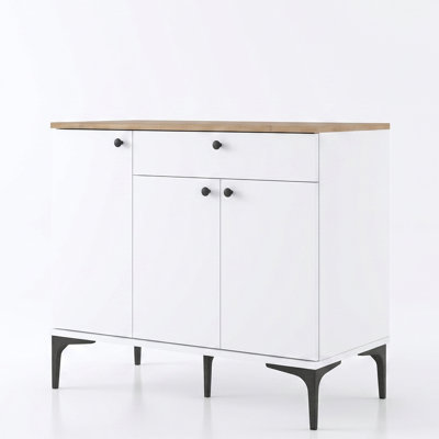 Modern Multipurpose Kitchen Storage Cabinet & Wall Shelf, Coffee Stand
