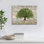 Citations inspirantes, impressions d'art mural, dictons de motivation, décoration murale, arbre vert rustique, affiches illustrées, toile encadrée, décoration pour bureau de classe, 16 x 24 po