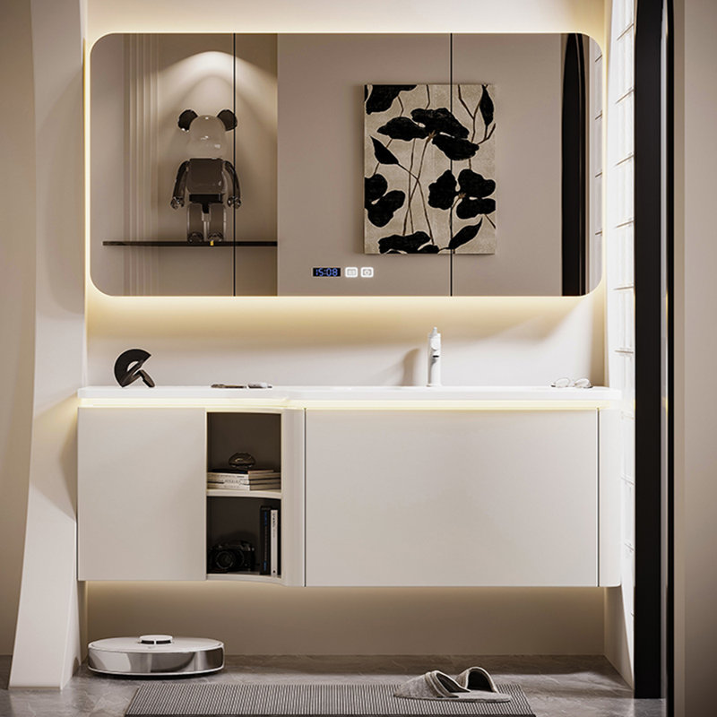 Armoire de salle de bain à la française, H 19,69 po x l 55,12 po x P 21,65 po