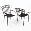 LAFARINO 60cm Bistro Table with 2 MAREDA Chairs Set
