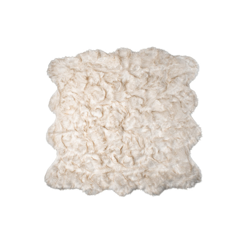 Tapis en fausse peau de mouton Qusay