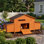 Grand poulailler en bois 70 With avec 2 nichoirs, toit imperméable, serrure sécurisée, poulailler ventilé avec perchoir et 2 portes en libre parcours