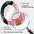 Abstract Marble In Pink And Black - Large Oval Wall Mirror On Metal-831320156